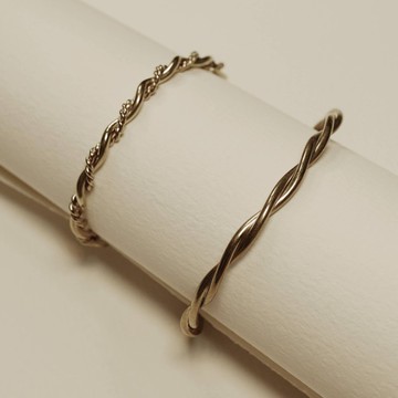 黃銅麻花手環