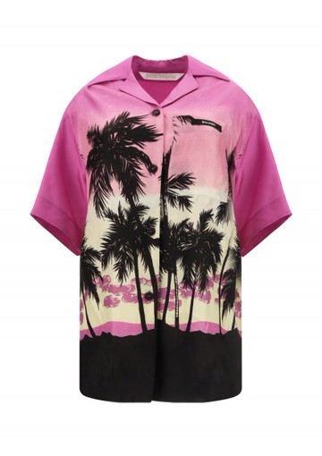 Palm Angels - Bowling Shirt - Womens - Multicolour