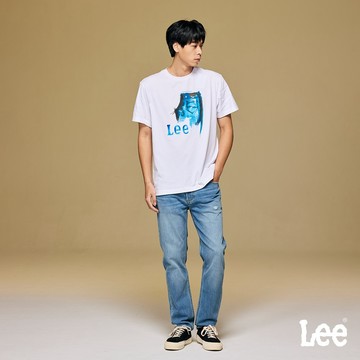 Lee 705 涼感 彈性中腰標準小直筒牛仔褲 男 中淺藍洗水 101+系列 LB417009889