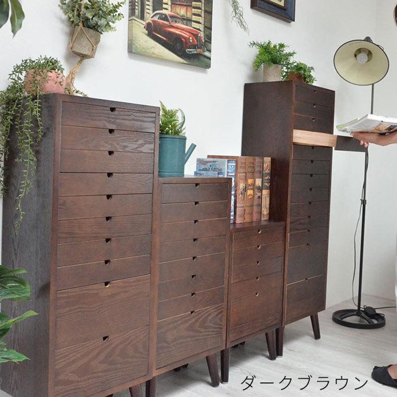 ダークブラウン木製チェスト 4段引き出し 楽天市場】4段 ミニチェスト 木製の通販