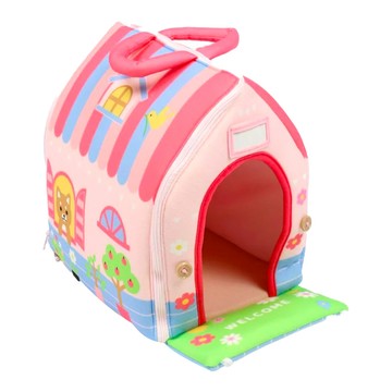 Usamomochan 萌兔桃桃 家家酒玩具 狗狗專屬小屋 寵物玩具  1個  一起去散步