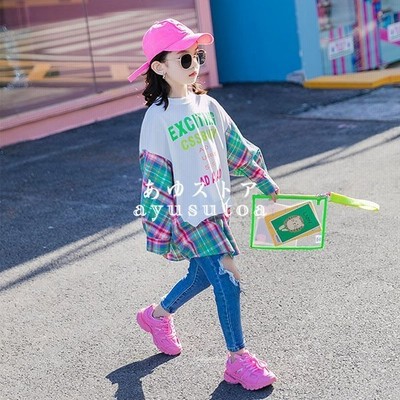 トップス キッズ 子供服 女の子 春秋 Tシャツ 長袖 ブラウス シャツ カットソー Tシャツ 韓国子供服 ジュニア ベビー服 女児 おしゃれ 可愛い 通販 Lineポイント最大get Lineショッピング