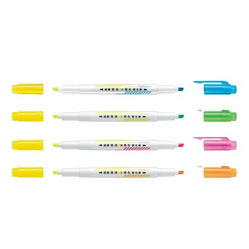 雄獅 雙頭雙色螢光筆 筆尖3.5mm /支 FM-882