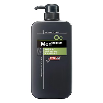 MENTHOLATUM 曼秀雷敦 男士制菌沐浴乳 草本香氣  650ml  含IPMP成分  添加Bio-protect調理  1件
