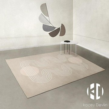 浮生若夢北歐現代簡約家用客廳臥室地毯茶幾墊侘寂赤貧風輕奢【聚物優品】