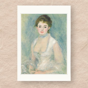【 藝術畫卡 】雷諾瓦・安麗歐夫人 | B4畫卡