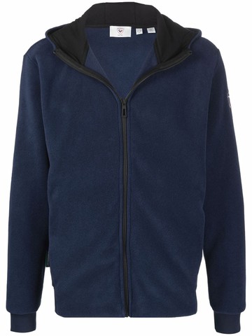 Rossignol - zip front fleece sweater - men - Spandex/Elastane/Cotton/Polyester - XS - Blue