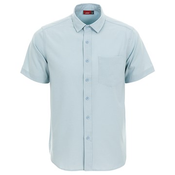 吸排花紗襯衫-天空藍(男264130171)