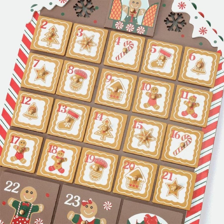 Christmas Decorations Christmas 24-Day Countdown Calendar Chocolate Wooden