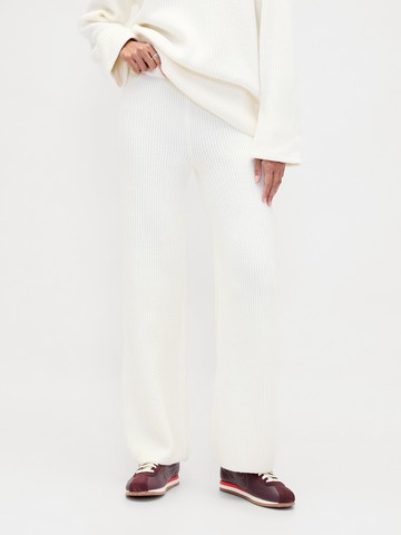 女裝 鬆緊寬褲 CashSoft系列-象牙白