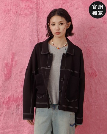 ➤造型大口袋空氣棉工裝外套(兩色)