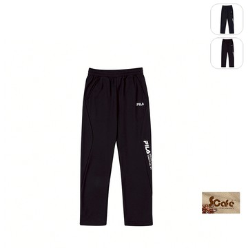 【FILA】KIDS 孩童款 抗UV 吸濕排汗 針織長褲-黑色 1PNY-8309-BK