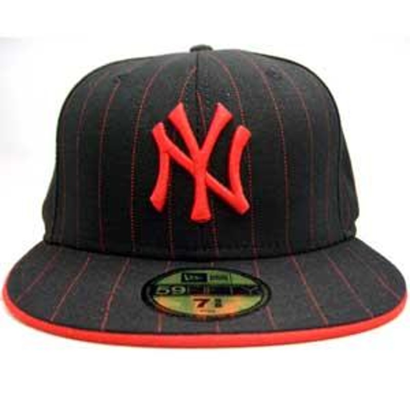 New Era Cap PINSTRIPE ニューエラ キャップ ピンストライプ ニューヨークヤンキース ブラック/レッドピンストライプ |  LINEブランドカタログ