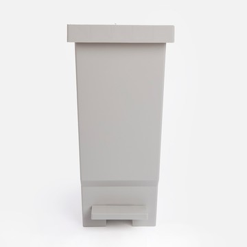 日本雙開腳踏式垃圾桶 32L 晨霧灰