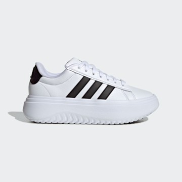 Adidas Grand Court Platform [IE1092] 女 運動休閒鞋 厚底 舒適 小白鞋 白黑