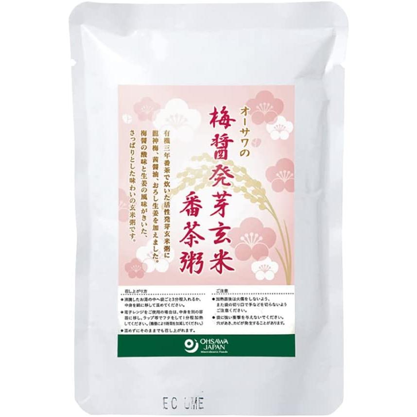 オーサワの梅醤発芽玄米番茶粥 200g×20袋 送料込