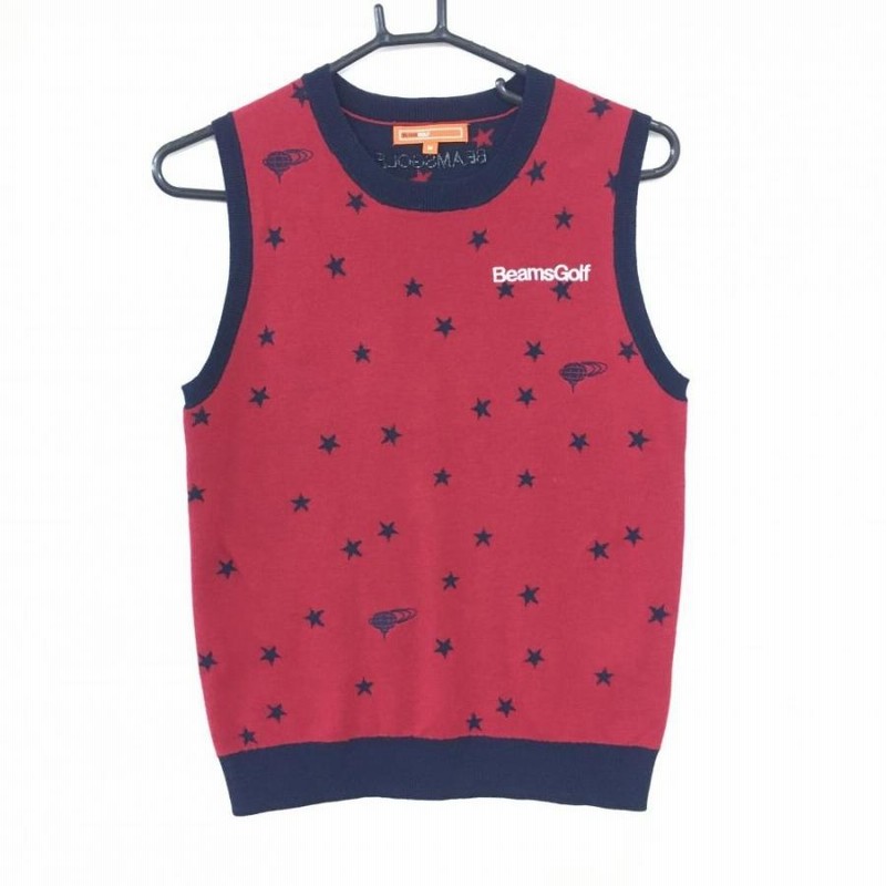 Picone Club 赤 トランプ刺繍 ベスト サイズL PICONE CLUB 赤