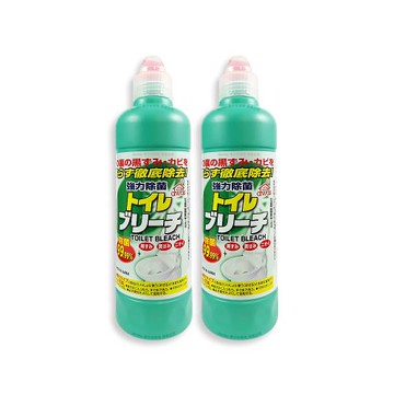 (2瓶超值組)日本Rocket火箭石鹼-AWAS免刷洗強力除黑霉黃漬馬桶漂白清潔劑500g/瓶(廁所重垢洗劑,凝膠除水箱髒汙,浴室磁磚除臭潔廁用品)