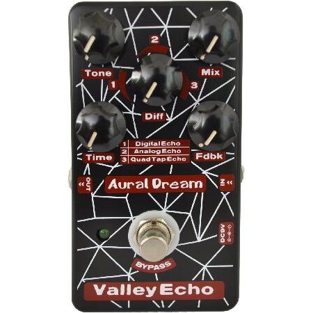 Aural Dream Valley Echo Delay Guitar Pedal includes echo models with QuadTap Echo effect,True Bypass.