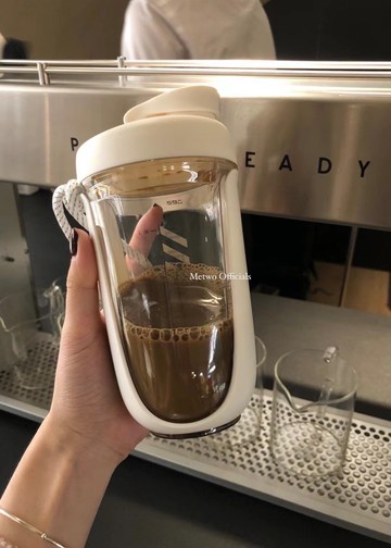 METWO 搖搖杯健身運動水杯攪拌杯蛋白搖粉杯便攜防摔隨手出行杯子