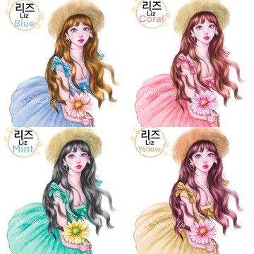 liz 貼紙全組