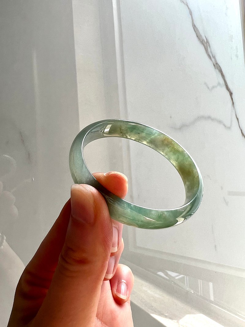 氷翡翠ハングル 翡翠ハングル - アクセサリー 氷翡翠ハングル