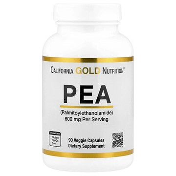 California Gold Nutrition, PEA（棕櫚酰胺乙醇），90 粒素食膠囊（每粒 300 毫克）