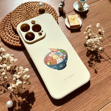聯名 Rose療癒美食插畫 日式海鮮丼 防摔手機殼 ROAC06