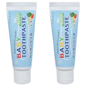 KU.KU Duckbill 酷咕鴨 綜合水果幼兒牙膏 6個月以上  50g  2條