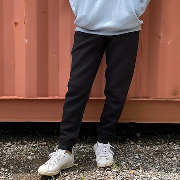 全尺寸補貨【男女同款】箱型織法側開衩褲【黑色】