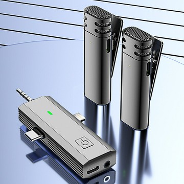 施索私模S17三合一無線領夾麥克風 安卓蘋果相機通用直播降噪話筒【宜家良品百貨】