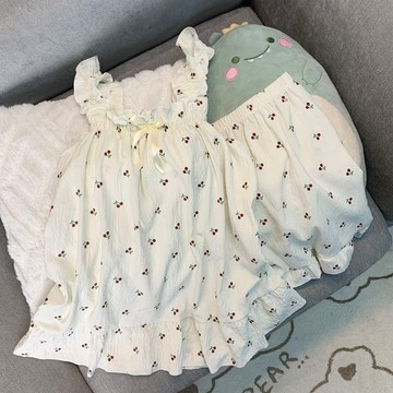 ✨台灣出貨✨2026新款胖MM200斤帶胸墊性感睡衣女夏可外穿寬鬆顯瘦家居服套裝