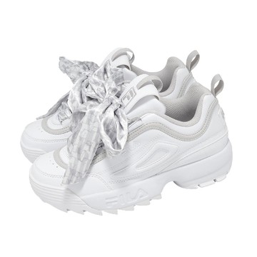 休閒鞋 Disruptor 2 Scarf 女鞋 白 灰 厚底 增高 老爹鞋 5C124A100