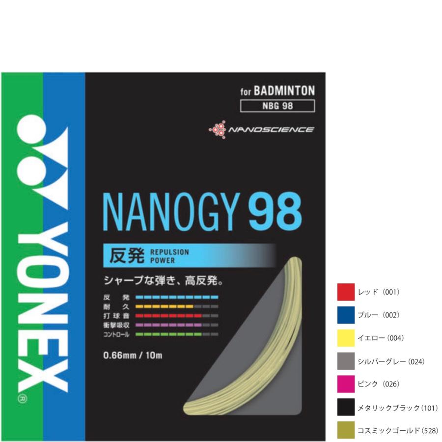 ヨネックス ナノジー98 NBG98 バドミントン ストリング YONEX