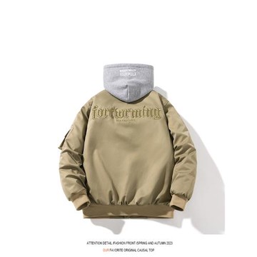 日系潮牌春秋冬字母刺繡棒球服外套男女情侶休閑寬松飛行夾克棉服