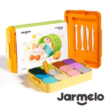 【JarMelo 原創美玩】萌趣寶貝膠囊超輕黏土組(12色) JA97083