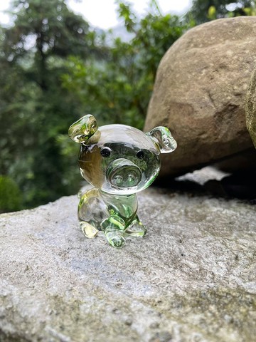 水晶玻璃 Q版生肖 豬