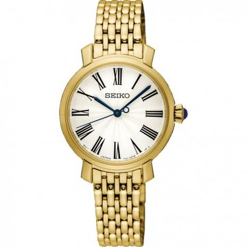 seiko SK037 精工錶 CS-A 7N01-0JK0K(SRZ498P1) 羅馬時標典雅女性腕錶 / 金 28mm｜樂天全館特惠中★指定刷卡回饋10%