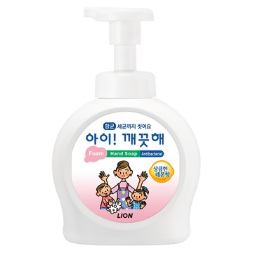 LION 獅王 趣淨 韓國原裝進口 洗手慕斯 檸檬香  490ml  1瓶