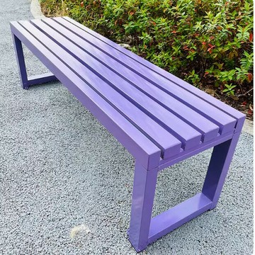 全鐵藝公園長椅長條凳公園椅戶外排椅實木長條凳排椅庭院室外陽臺[DD051610]