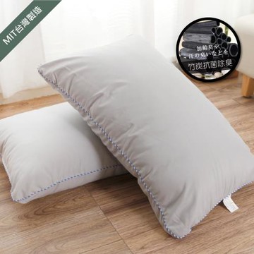 R.Q.POLO 台灣製造 竹炭抗菌除臭纖維枕(1入)