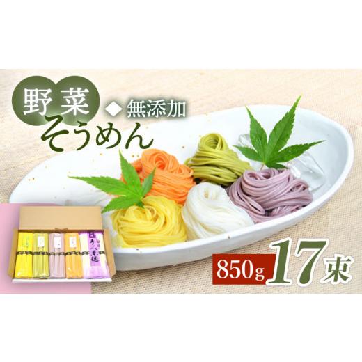 ふるさと納税 長崎県 南島原市  野菜 そうめん 白瀧 17束 850g ／パプリカ 八女茶 かぼちゃ 紫芋 素麺 ／ 南島原市 [SCB073]