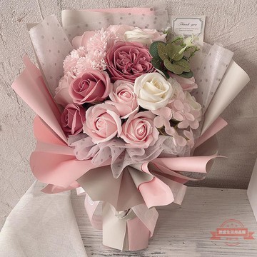 玫瑰花束情人節成品送男女朋友閨蜜老師母親花香皂花生日禮物廠家