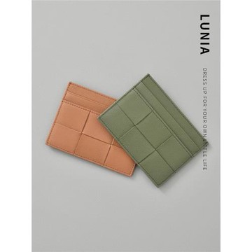 小@ck真皮大編織卡包法式ins超薄駕駛證一體卡夾男女小錢包禮物