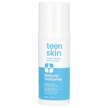 Natural Outcome, Teen Skin，舒緩保濕霜，1.7 盎司（50 毫升）