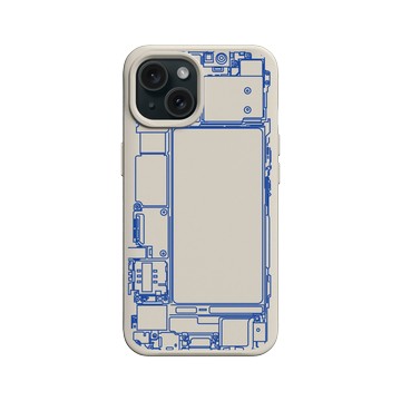 iPhone 15 SolidX 貝殼灰 - JOCR - Inside an iPhone - Blue