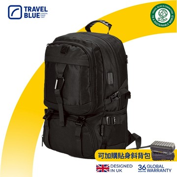 【Travel Blue 藍旅】進階探索者背包 (筆電包/防水電腦包/雙肩包/商務背包)TB3059