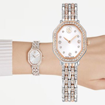 SWAROVSKI 施華洛世奇 Dextera 永恆優雅水晶八角手錶 女錶 1212購物節 送禮推薦-32 x 23mm 5715521