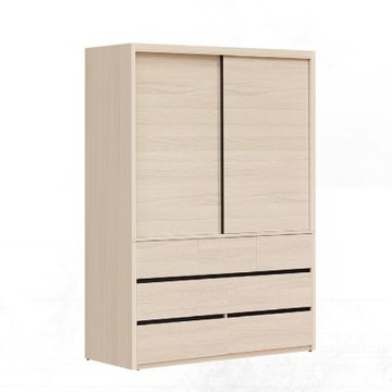 文創集 愛可亞5.1尺推門七抽衣櫃-152x59x202cm免組