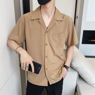 冰絲涼感！古巴襯衫 / 男女可穿 / CAMP COLLAR SHIRT / 10色 / M到3XL【QTJBYD2102】